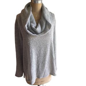 DKNY | heather grey cozy cowl neck sweater XL